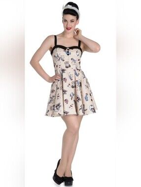 Hell Bunny Circus Mini Dress, VGUC, Size M